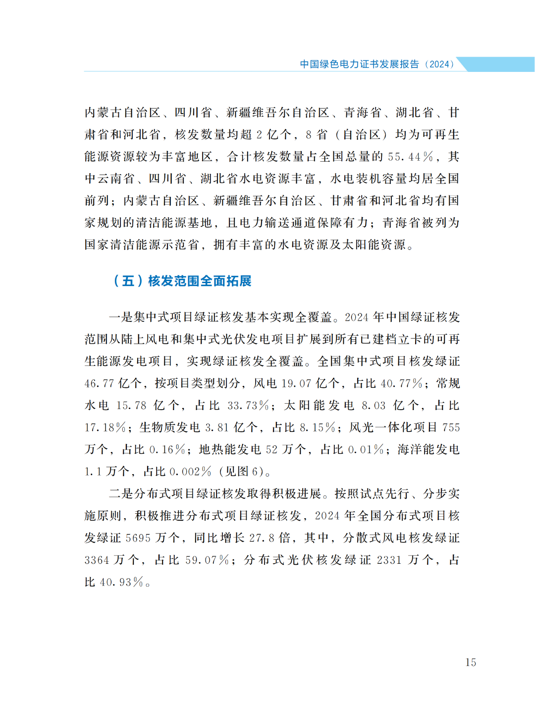 國家能源局 | 《中國綠色電力證書發(fā)展報(bào)告（2024）》