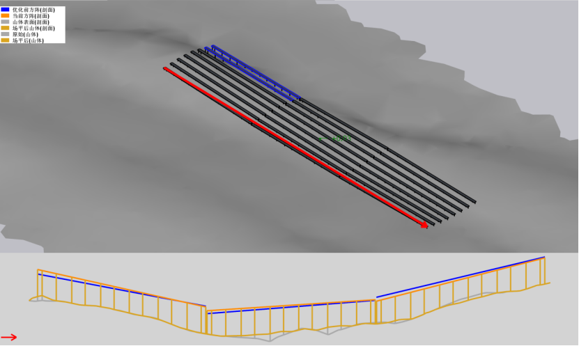平單軸支架不同場平方案比較