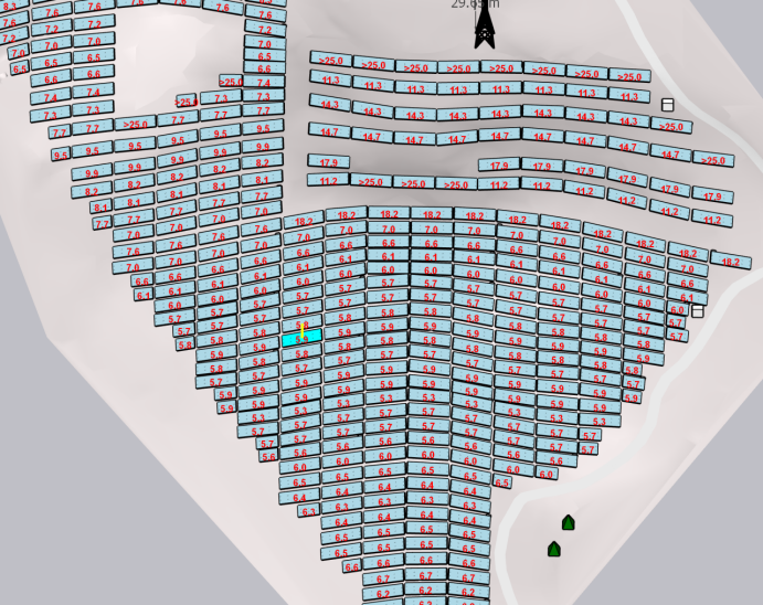 按間距統(tǒng)計方陣功能